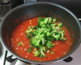 海鮮とブロッコリとひよこ豆のパスタ作り方9写真