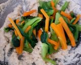 小松菜と人参の白和え胡麻味噌味作り方9写真