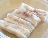モチもち ! ライスペーパーで焼きバナナ作り方4写真
