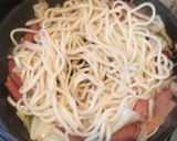 スパムとカット野菜の焼きうどん作り方6写真