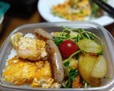 豆腐とカニカマのほっこり卵焼き作り方4写真