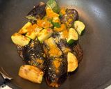 【簡単夕食】柔らか鶏胸肉と夏野菜のカレー炒め作り方5写真