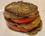 白茄子とトマトのミルフィーユ焼き作り方7写真