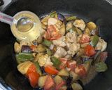 夏にさっぱり♪鶏肉と夏野菜の甘酢炒め作り方5写真