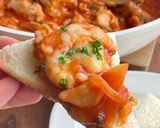 トマトジュースで鶏ももときのこのチーズ煮作り方5写真