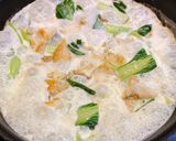鶏むね肉と青梗菜のクリーム煮込み作り方5写真