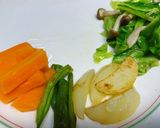 肉と野菜の彩りハンバーグ・ディッシュ作り方8写真
