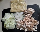 簡単！キノコのトリュフ塩焼そば作り方2写真