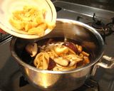 醤油味付け乾麺で作るかけうどん作り方6写真