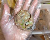チーズ入り塩昆布葱つくね作り方4写真