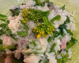 【簡単】生米から作る菜の花リゾット作り方9写真