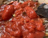 ひき肉と茄子のトマトスパゲティ作り方6写真