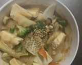 お一人様簡単洋風梅タルタル味豆腐野菜炒め作り方22写真