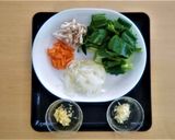 給食☆ピリ辛小松菜丼作り方1写真