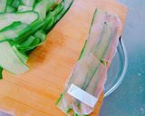 ＊胡瓜と生ハムとクリー厶チーズのサラダ＊作り方3写真