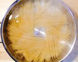ノンオイル✤サラダチキンの和風パスタ作り方1写真