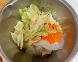 ワンパン。磯の香り野菜たっぷり和風パスタ作り方1写真