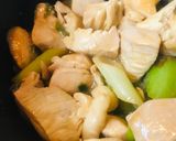 鶏肉と長ネギのしょう油炒め作り方3写真