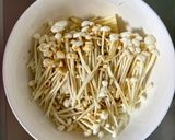 簡単!えのきと水菜のレンジ蒸し作り方1写真