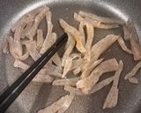 らわんぶきとこんにゃくのきんぴら作り方2写真
