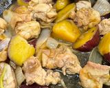 鶏もも肉とさつま芋の甘辛煮(ゆる四毒抜き)作り方4写真