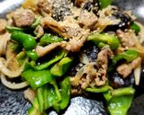 茄子とピーマンと豚肉の味噌炒め作り方13写真