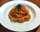 トマトソース（鮒寿司の飯入り）スーパー麺作り方3写真
