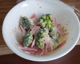 不器用味玉ブロッコリー生ハムサラダ作り方4写真