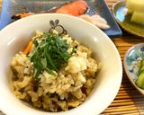 家中がとんでもなくいい匂い　大葉の炊き込みご飯作り方13写真