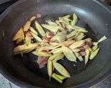まこもだけとベーコンのオイスターいしる炒め作り方4写真