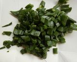 鶏肉と新玉ねぎの葉のかき揚げ作り方2写真