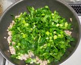 小松菜と豚ひき肉のそぼろ弁当作り方3写真