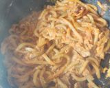 豚バラ肉と卵のナポリタンうどん作り方7写真