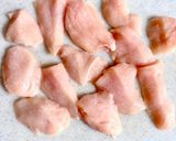 鶏胸肉と舞茸のオイマヨ炒め作り方1写真