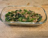 ほうれん草とツナのごま味噌和え作り方5写真