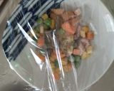 レンジ簡単中華風シーフードレモン味炒飯弁当作り方3写真
