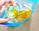 【ジッパー袋で時短】下味冷凍きのこパスタ作り方3写真