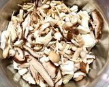 きのこと山菜水煮のあんかけうどん作り方3写真