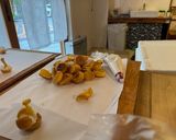 こたつの上のウェディングケーキ作り方2写真