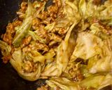 鶏ミンチとキャベツの麻婆　納豆丼作り方4写真