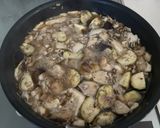 焼き豆腐・鶏・なす・きのこ煮作り方10写真