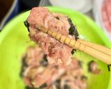 節約！ボリューム！韓国のりで豚こま唐揚げ作り方3写真