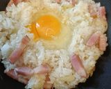 ランチに！ワンパンこんがりカルボごはん作り方5写真