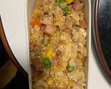 レンジ中華風梅トマトシーフード炒飯弁当作り方13写真