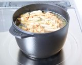 サッと手軽な【小松菜と油揚げのお味噌汁】作り方2写真
