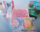 ＊豚肉の2種類のポテサラはさみ焼き＊作り方1写真