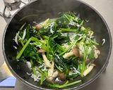 しらすとほうれん草のバター醤油炒め作り方4写真