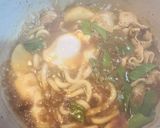 煮物と八丁味噌ペーストで味噌煮込みうどん作り方3写真