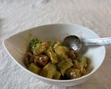 カフェ風✨アボカドと焼き鳥の和風♪サラダ作り方4写真