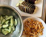 ササミとなめこと夏野菜の和え物作り方4写真